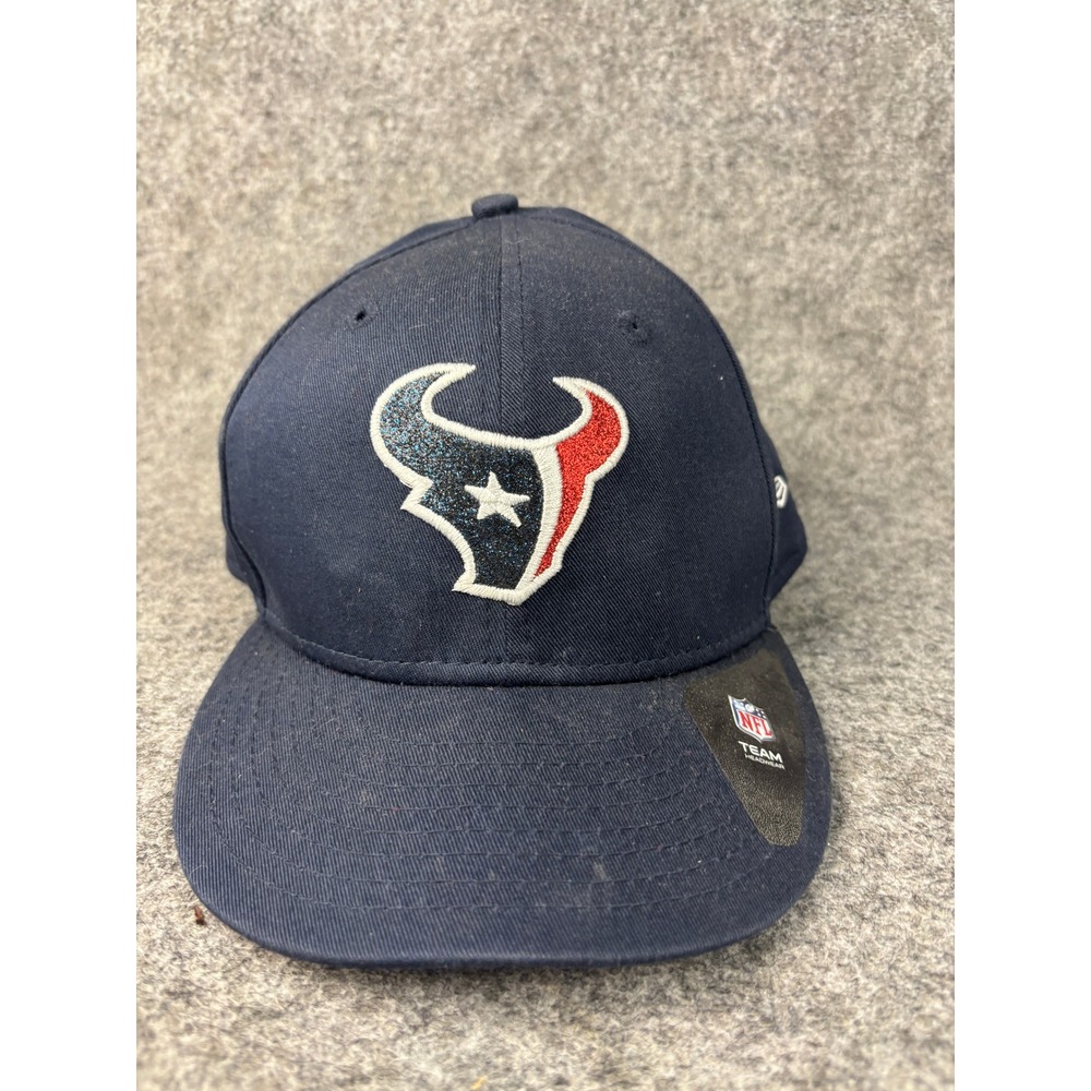 New Era Houston Texans Hat Women OS Navy Blue Glitter Logo 9FIFTY Snapback Cap